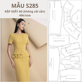 Rập giấy a0 váy body s285