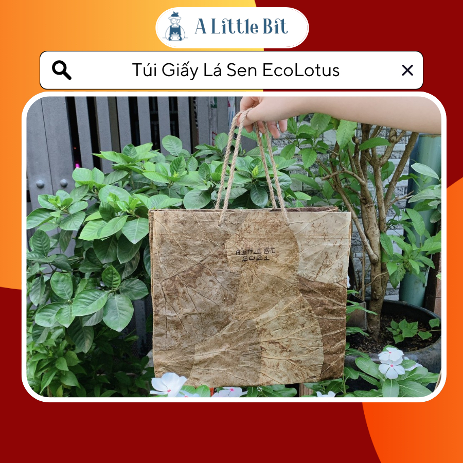 Túi Giấy Lá Sen EcoLotus - Dùng làm quà tặng, dùng được nhiều lần