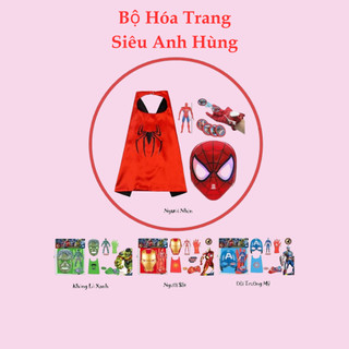 Áo choàng siêu anh hùng siêu nhân đa dạng mẫu mã và phụ kiện cho bé vui chơi hóa trang