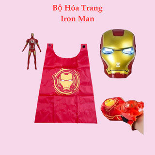 Đồ chơi áo choàng siêu anh hùng người sắt ironman đa dạng phụ kiện cho bé nhập vai chiến đấu vui chơi với bạn bè