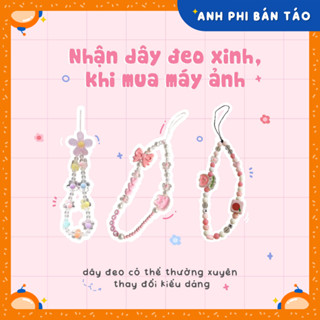 [Free Gift] Dây Đeo Tay Máy Ảnh Xỏ Hạt Trang Trí Xinh Xắn Cute