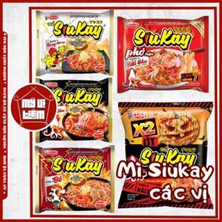 Mì siêu cay hải sản, bò siukay cấp độ 7 của Acecook 128G - Mì tôm các vị Mỹ Vị Tiệm