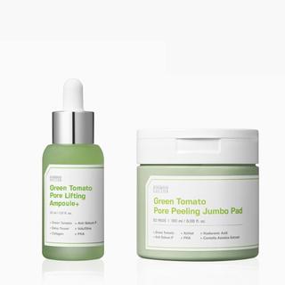 Combo serum 40ml + toner pad 180ml sungboon green tomato