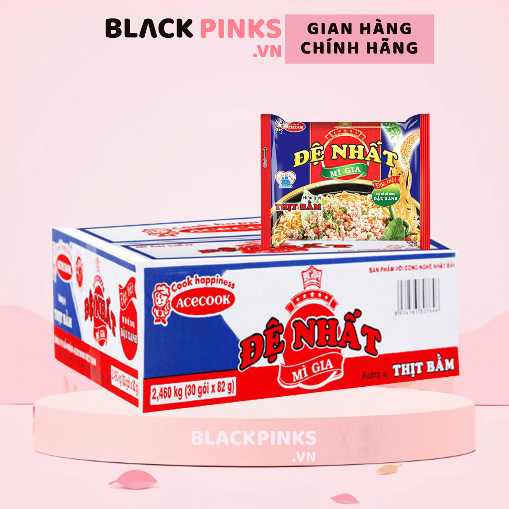 Xóa-Thùng 30 gói mì Đệ Nhất Mì Gia hương vị thịt bằm gói 83g