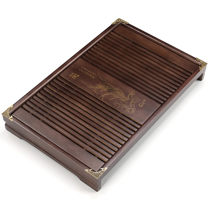 Khay Trà Đựng Ấm Chén 43,5 x 26,5 x 5.5cm, Có Ngăn Chứa Nước Thừa