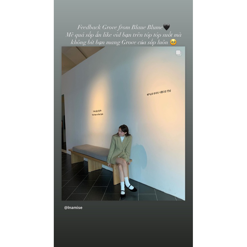 𝐁𝐥𝐚𝐮𝐞𝐁𝐥𝐮𝐦𝐞🦋  𝗚𝗿𝗼𝘃𝗲 𝗕𝗮𝗹𝗹𝗲𝘁 𝗙𝗹𝗮𝘁 - giày bệt nhung đen