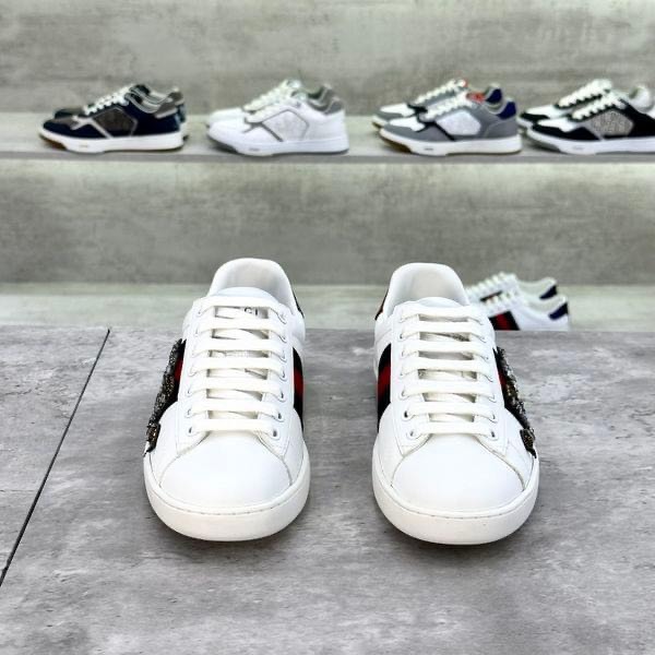 Giày Gucci ACE Rắn Đính Đá, GC Rắn Đá Bản Trung Cao Cấp Full size Nam Nữ,