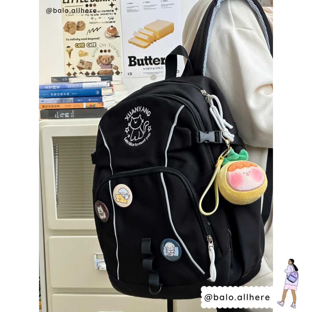 Balo Cặp Sách Đi Học Nam Nữ Ulzzang