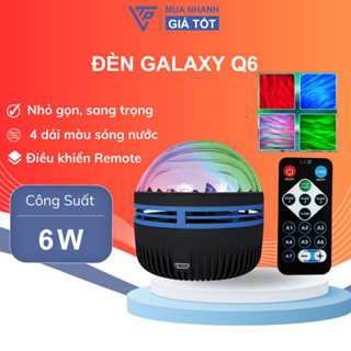 Đèn Chiếu Galaxy Q6 Cực Quang Sóng Nước Bầu Trời, Đèn Vũ Trụ Galaxy, Thiên Hà Ngân hà bản không loa Kèm Remote