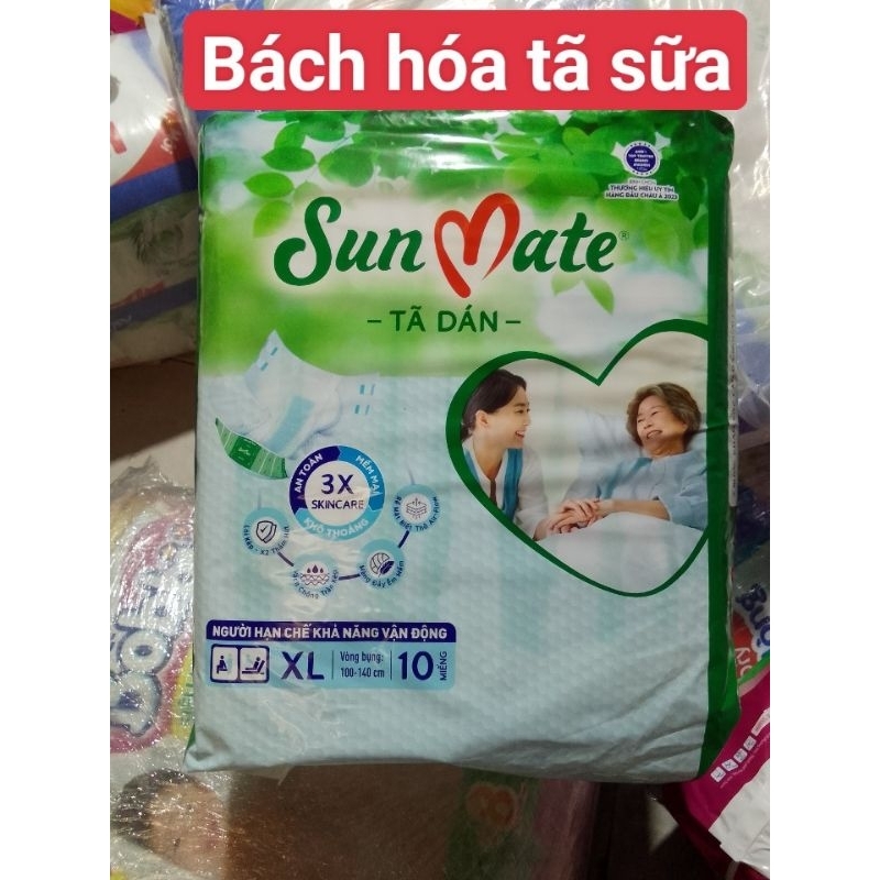 Tã dán người già Sunmate XL10 / ML 10 miếng