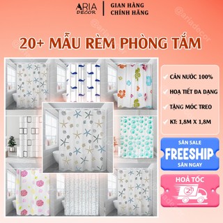 Rèm Cửa Che Phòng, Che Nhà Tắm ARIA DECOR, Họa Tiết Đa Dạng, Chống Nước, Kích Thước 1,8x1,8M