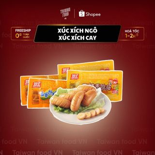 XÚC XÍCH NGÔ ĂN LIỀN, XÚC XÍCH CAY CHUẨN VỊ TRUNG { TAIWAN FOOD VN } ĐỒ ĂN VẶT NỘI ĐỊA TRUNG