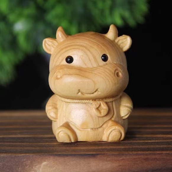 Mô hình tượng 12 con giáp Gỗ đàn Hương RAP Tượng Chibi Linh vật Trang Trí Bàn Làm Việc,nhà cửa,ô tô, Quà Tặng