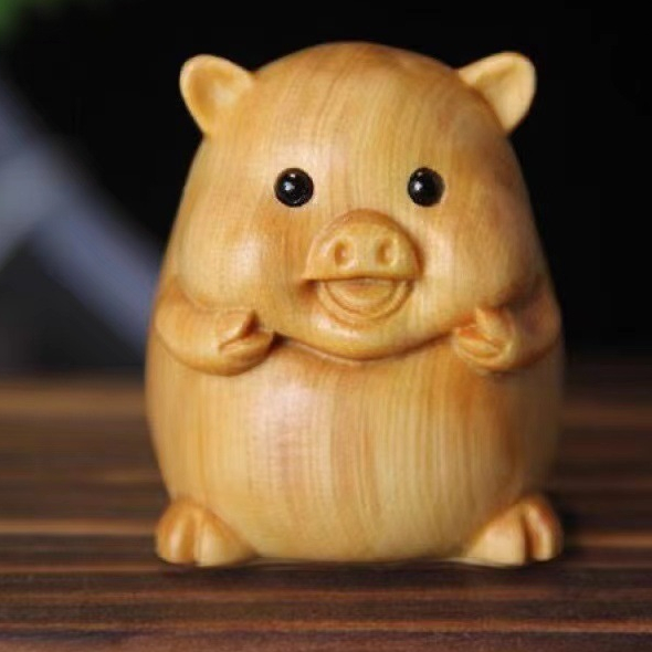 Mô hình tượng 12 con giáp Gỗ đàn Hương RAP Tượng Chibi Linh vật Trang Trí Bàn Làm Việc,nhà cửa,ô tô, Quà Tặng