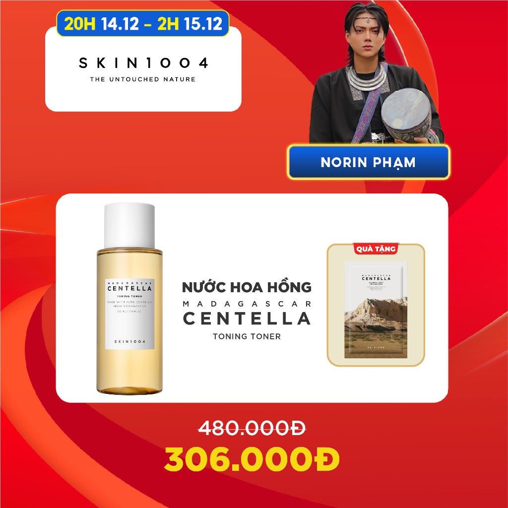 Nước hoa hồng Skin1004 Madagascar Centella Toning Toner 210ML