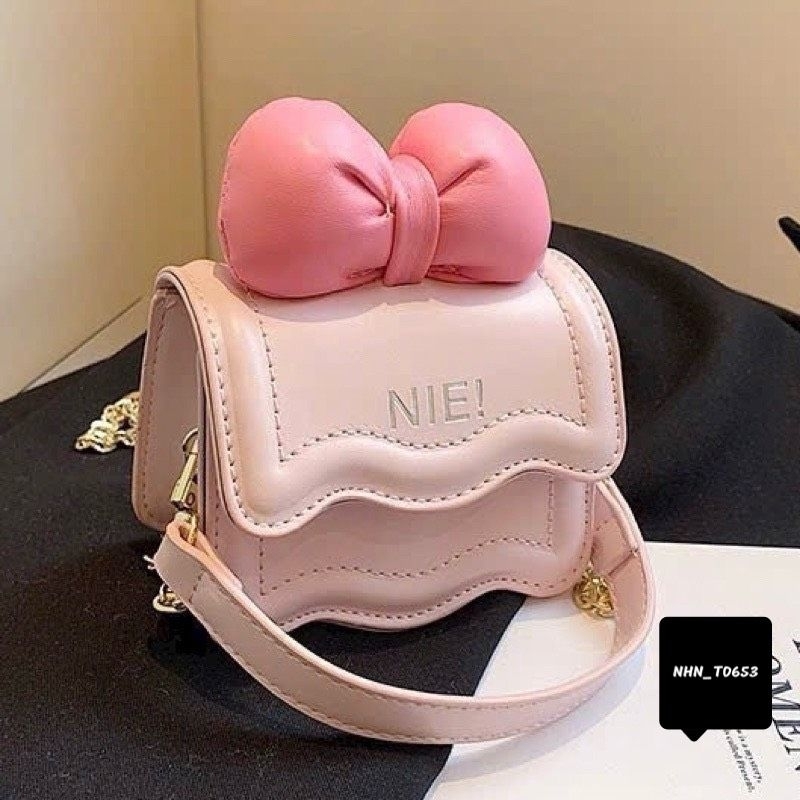 Túi đeo chéo nữ thời trang cho phối nơ cao cấp