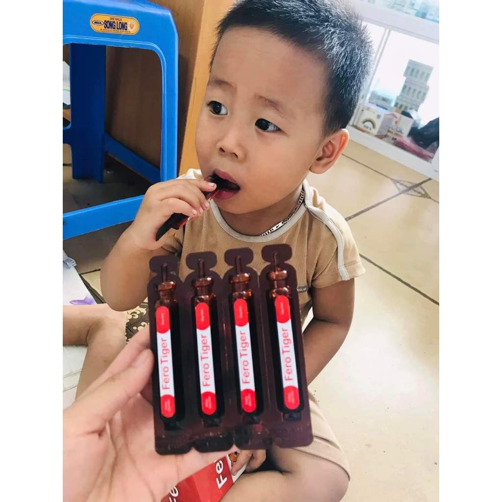 Sắt hữu cơ cho trẻ Fero Tiger - Bổ sung sắt, acid folic, B12, hỗ trợ quá trình tạo máu - Nt Bình An