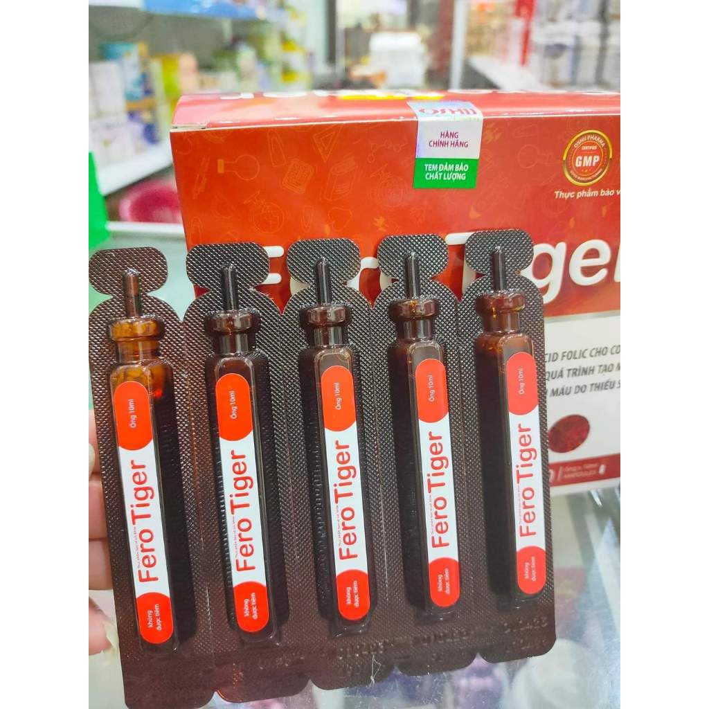 Sắt hữu cơ cho trẻ Fero Tiger - Bổ sung sắt, acid folic, B12, hỗ trợ quá trình tạo máu - Nt Bình An