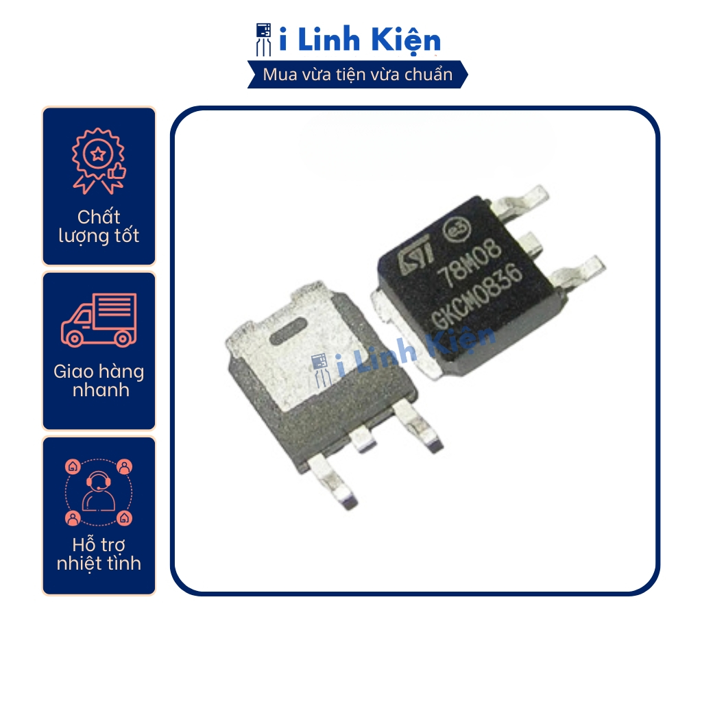 78M08 IC ổn áp 8V 0.5A TO-252