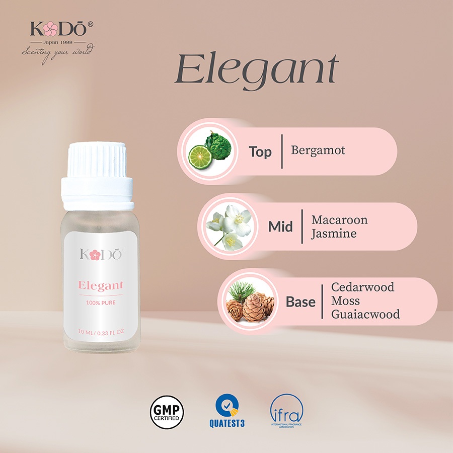 KODO - Elegant - Hương Thanh Lịch - Tinh Dầu Nước Hoa Nguyên Chất -  10ml/50ml/100ml QUATEST3 tested