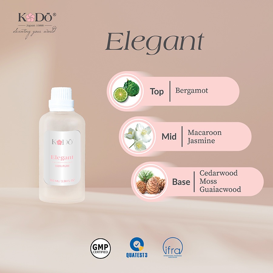 KODO - Elegant - Hương Thanh Lịch - Tinh Dầu Nước Hoa Nguyên Chất -  10ml/50ml/100ml QUATEST3 tested