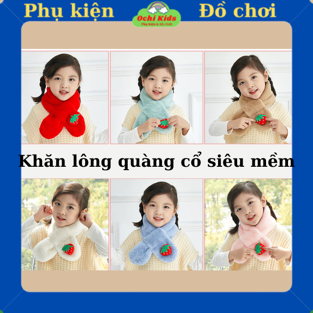 khăn quàng cổ, khăn nhung mềm mịn cực ấm cho bé