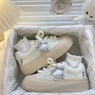 [SẴN-NOWSHIP] Giày thể thao nữ vải canvas đế bằng bánh mì cao 4cm hot mới ulzzang retro màu đen/xanh/kem đẹp bata basic