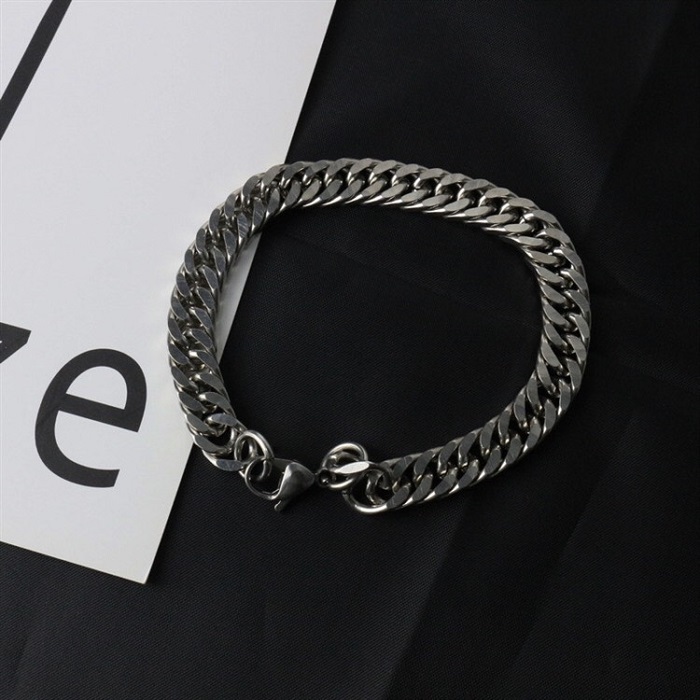 Vòng tay nam nữ thép titan không gỉ Merin Accessories màu bạc điều chỉnh size basic dễ phối đồ- Tổng Hợp Vòng tay titan