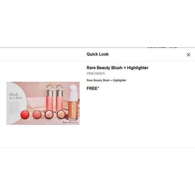 Vĩ Má Hồng Và Highlight Rare Bea.uty Blush + Highlighter