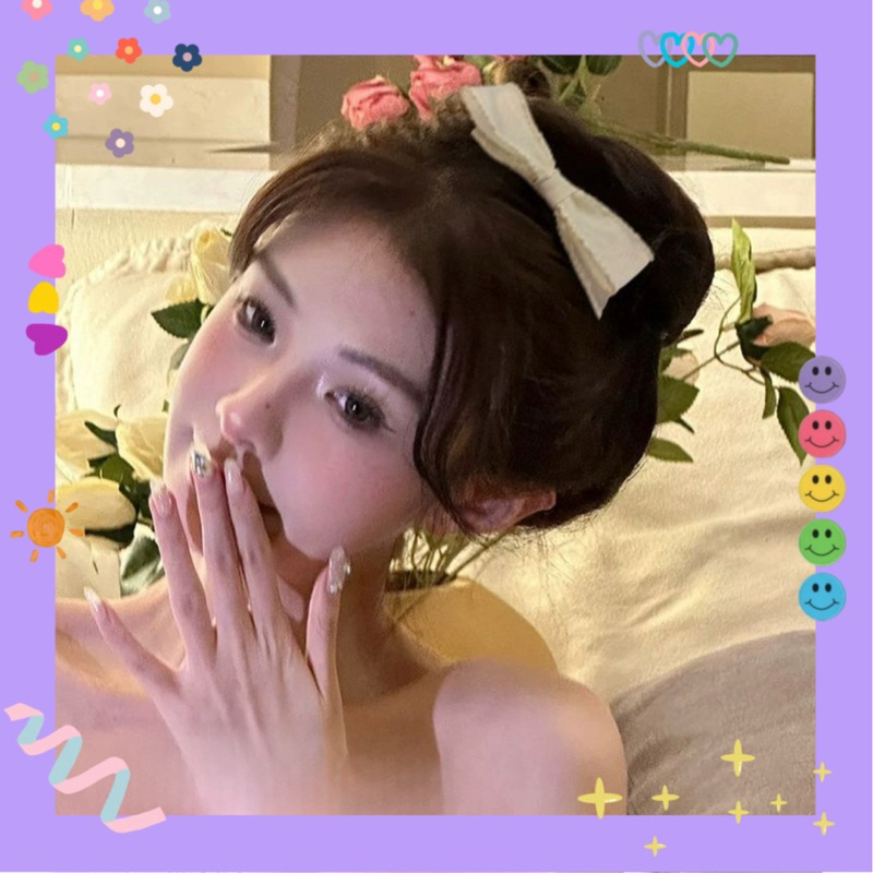 Kẹp tóc nơ vải lolita tiểu thư 🤍