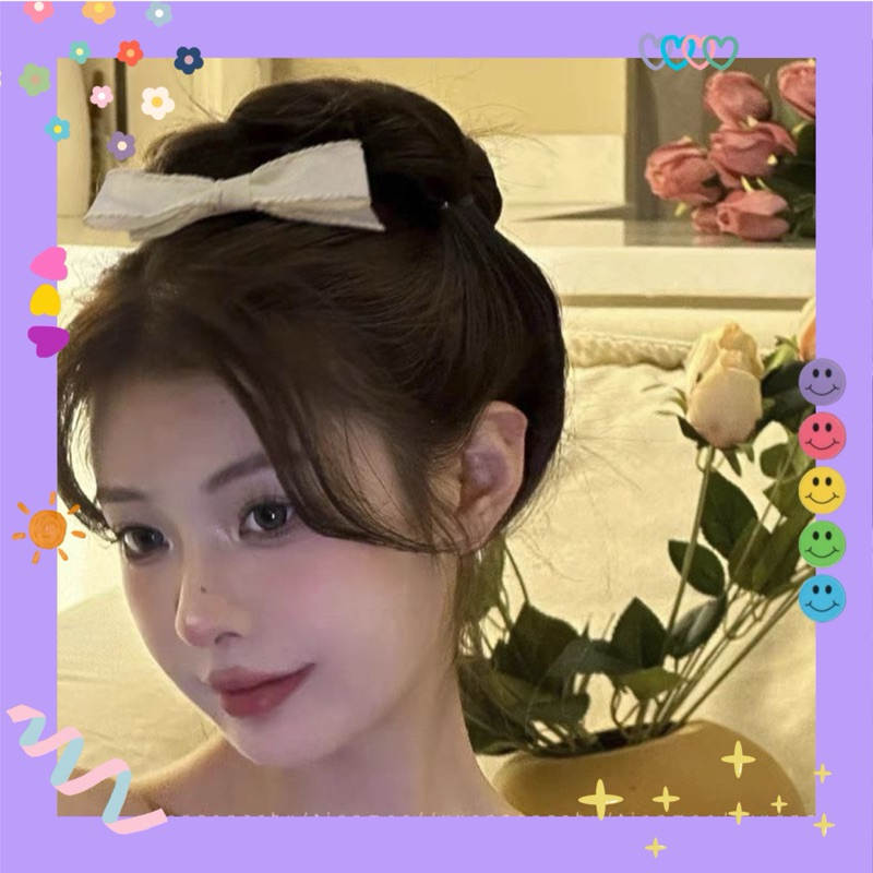 Kẹp tóc nơ vải lolita tiểu thư 🤍