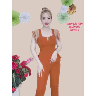 Đồ Bộ Thun Nữ Thun Cát Hàn Thời Trang Mềm Mịn - MOMOSA Shop