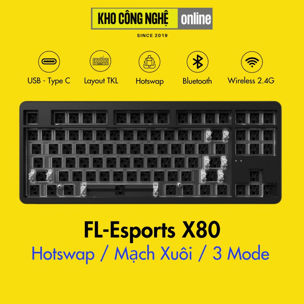 X80 - KIT Bàn Phím FL-Esports X80  - Hàng Chính Hãng