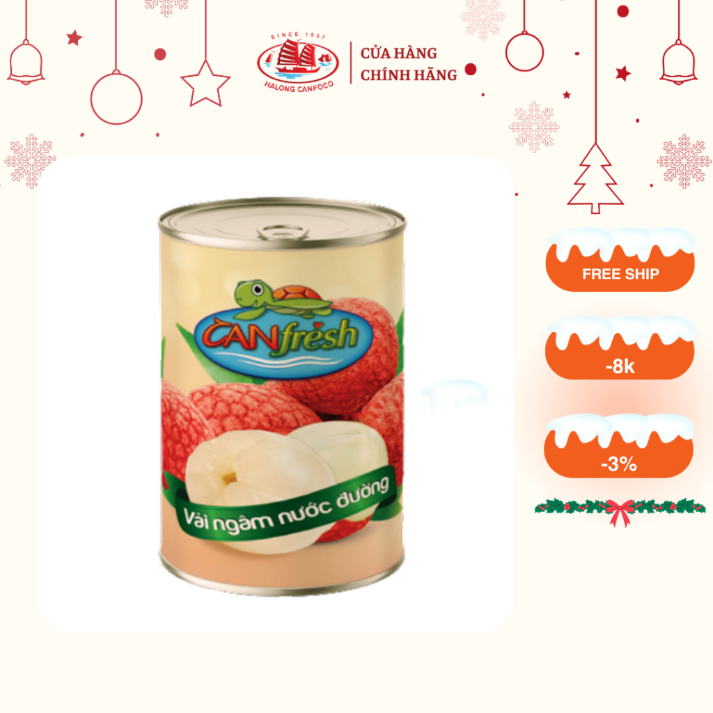Vải ngâm nước đường CANfresh 560g * - Đồ Hộp Hạ Long