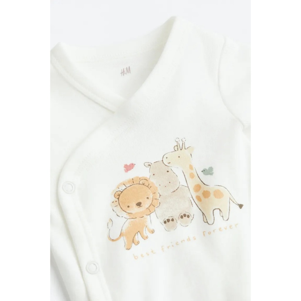 Set 5 chi tiết quần áo sơ sinh 0932175015 HM H&M_authentic