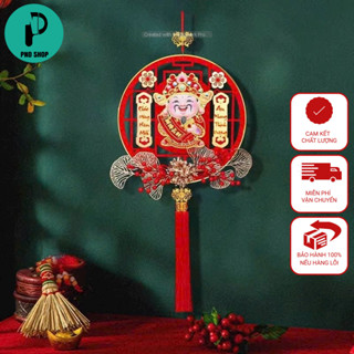 Dải Treo Ông Thần Tài Lắc Lư Trang Trí Tết 2025, Decor Nhà Cửa Mang Lại May Mắn PND