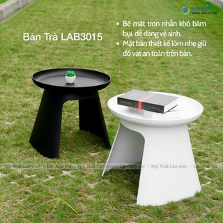 Bàn sofa, bàn trà nhựa tròn nhập khẩu cao cấp đẹp hiện đại LA-BT01