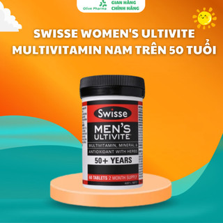 Swisse Men's Ultivite Multivitamin Nam Trên 50+ Tuổi 60 Viên