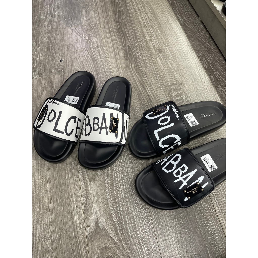 Dép DG Quai Ngang Thiết Kế Quai Dán Điều Chỉnh To/Nhỏ.