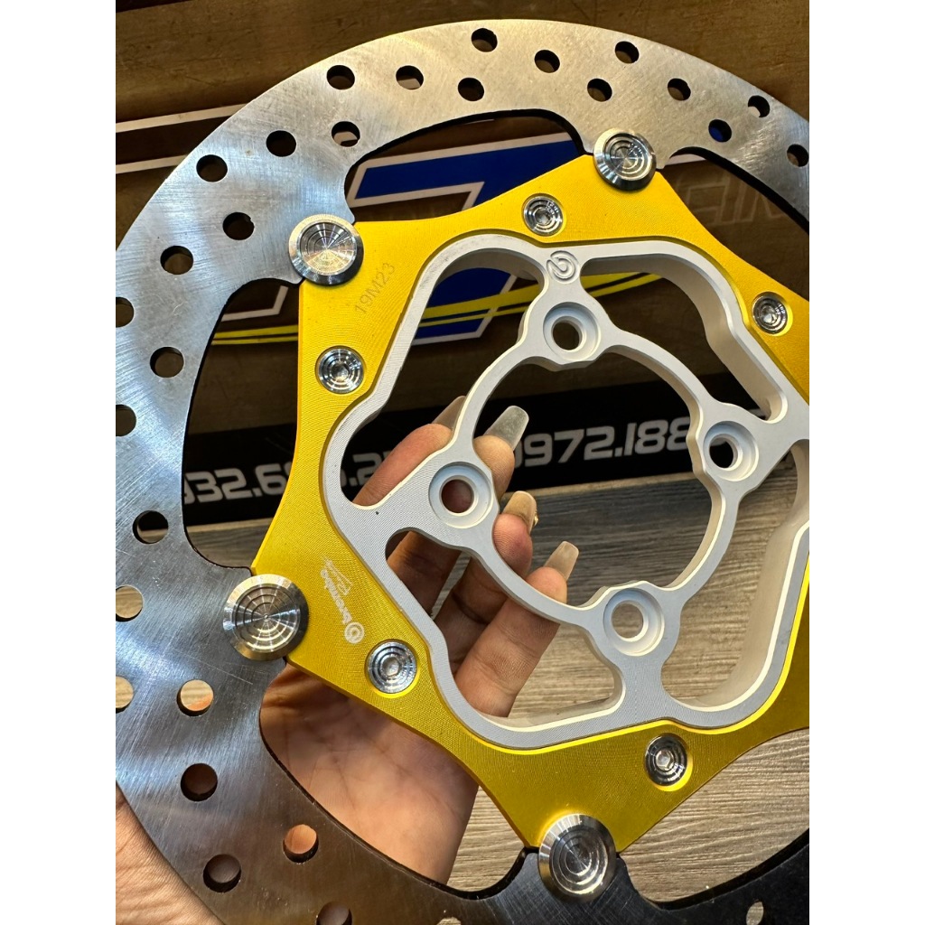 Dĩa Thắng Over Size 260mm Khâu Inox Lòng Nhôm