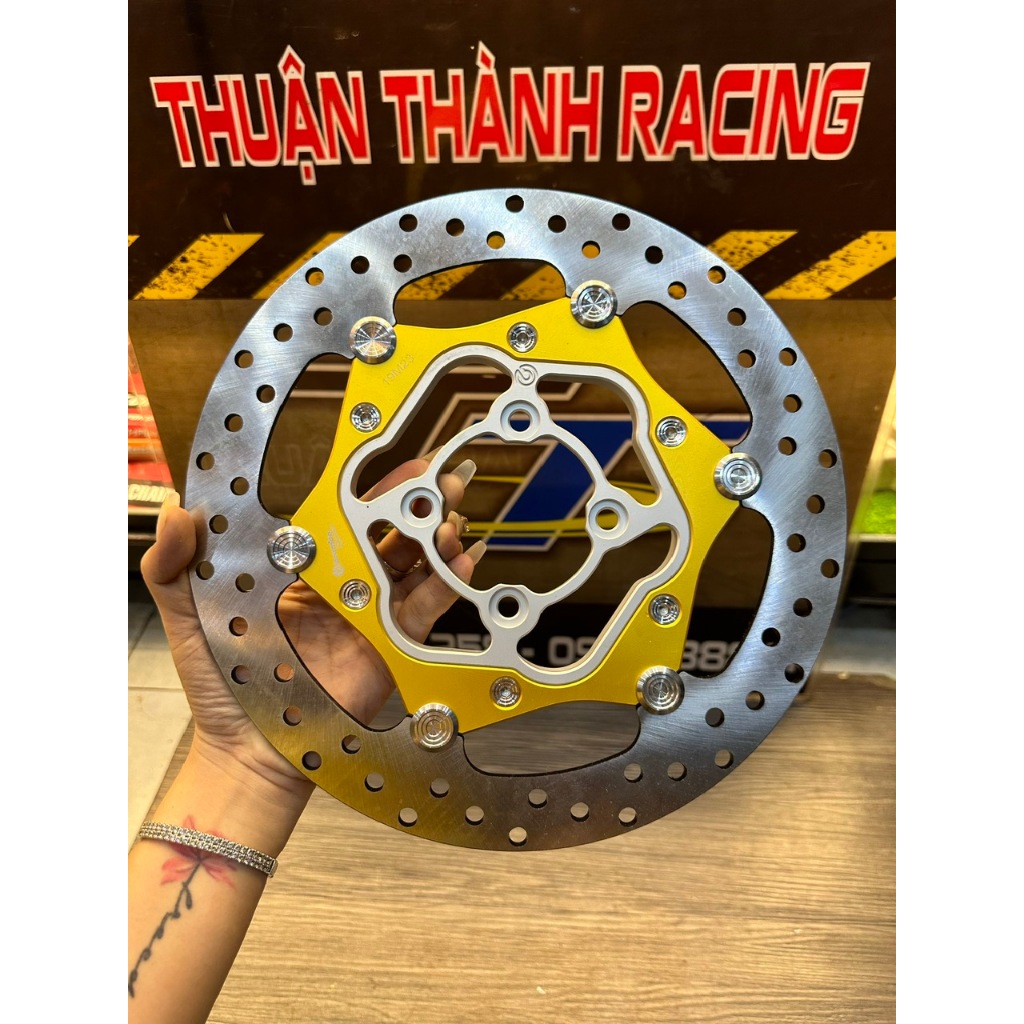 Dĩa Thắng Over Size 260mm Khâu Inox Lòng Nhôm