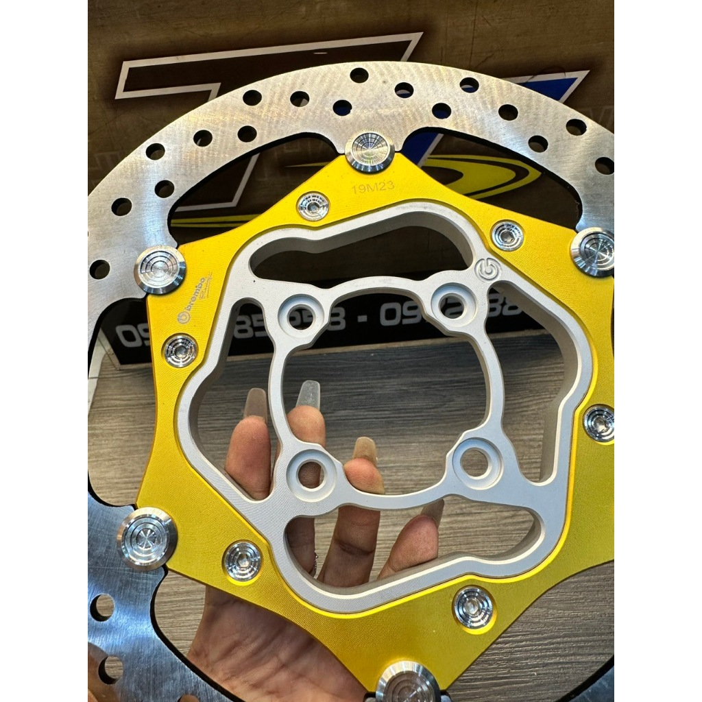 Dĩa Thắng Over Size 260mm Khâu Inox Lòng Nhôm