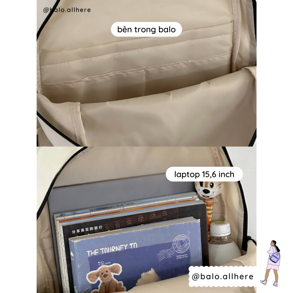 Balo Cặp Đi Học Nam Nữ Chống Nước