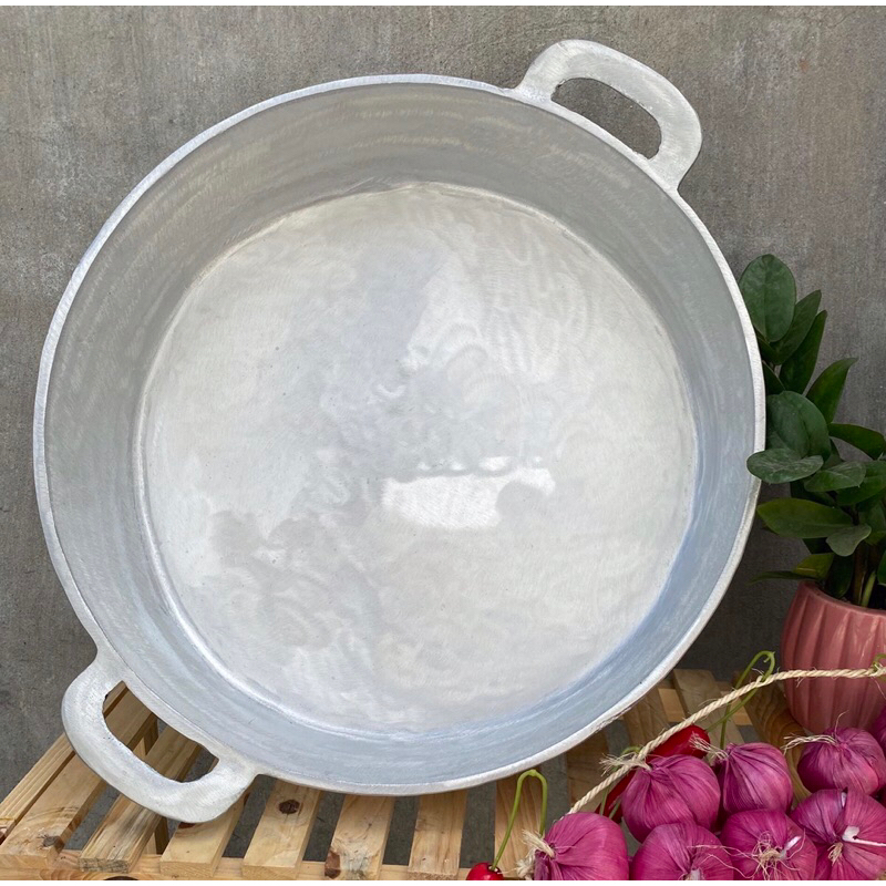 CHẢO GANG ĐÁY BẰNG 40-43-45 CM. CHẢO GANG ĐÚC NGUYÊN KHỐI _CHẢO ĐÁY BẰNG TO