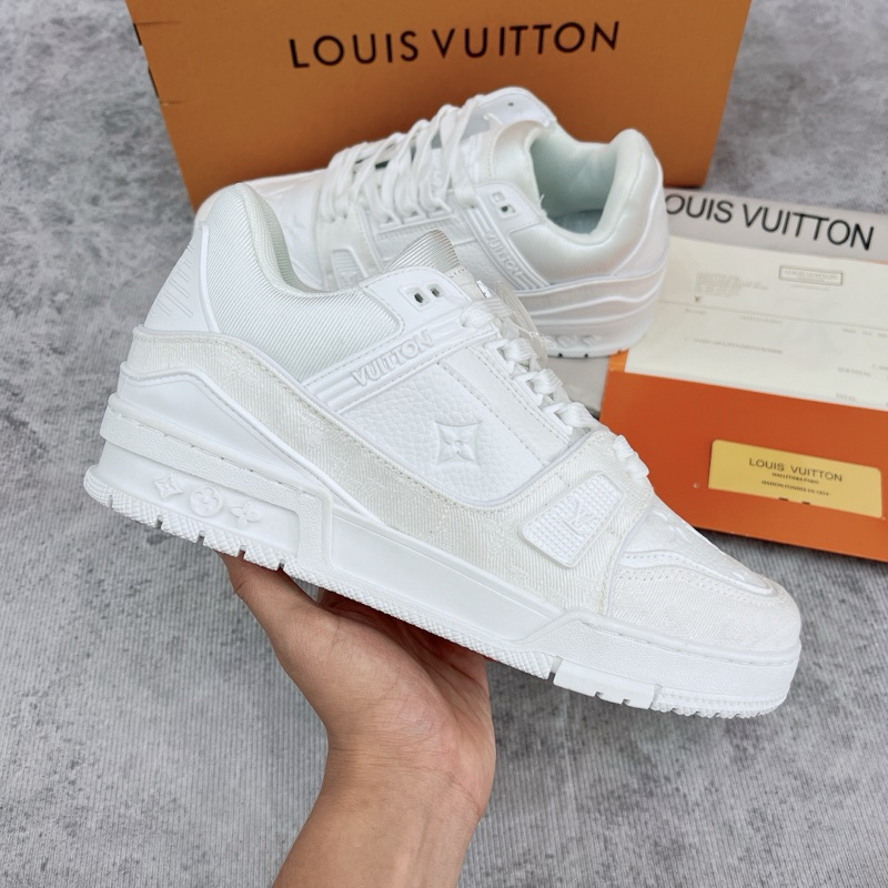 Giày Thể Thao LV Full Trắng (Full Box + Phụ Kiện + Kèm Tất)