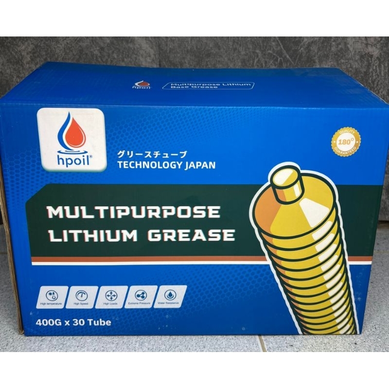 Mỡ sâu vàng HPOIL 180 độ đóng thùng 30 sâu 400g/sâu dầu gốc Lithium mỡ bò chịu nhiệt cao