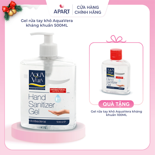 Gel rửa tay khô AquaVera kháng khuẩn 500ML