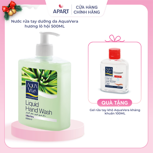 Nước rửa tay dưỡng da AquaVera hương lô hội 500ML