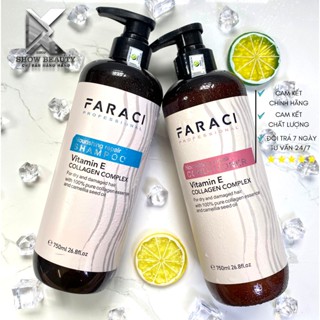  Dầu Gội Xả Phục Hồi Tóc Siêu Mềm Mượt Faraci 750ml 