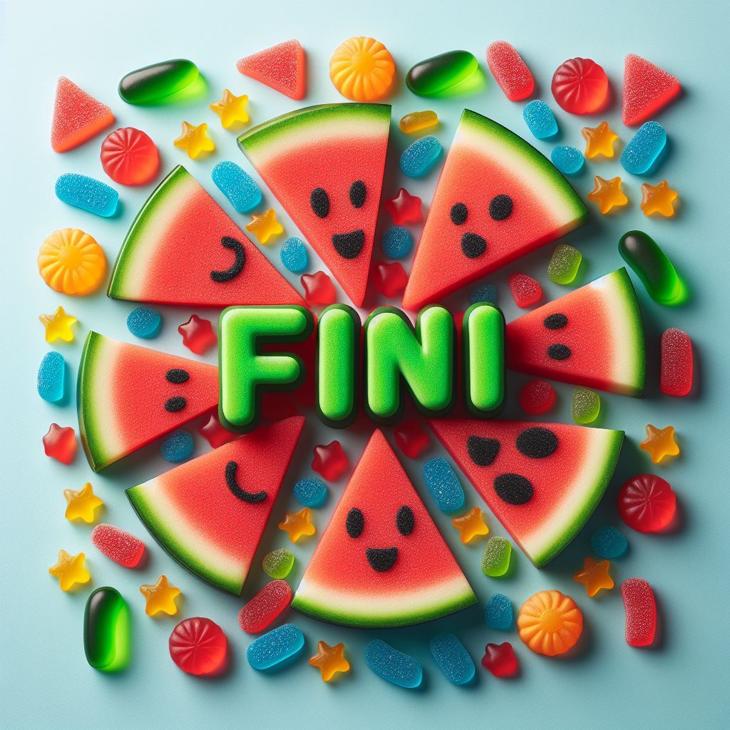 Kẹo Dẻo Fini Watermelon Slices 90g Vị Dưa Hấu